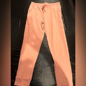 Pink athletic sweat pants
